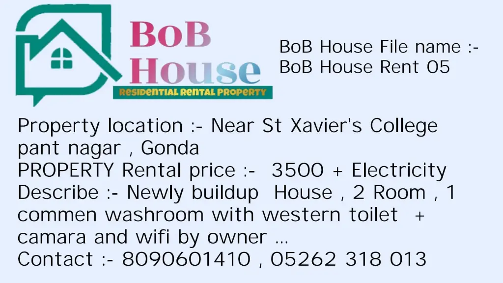 BoB HOUSE ON RENT R05