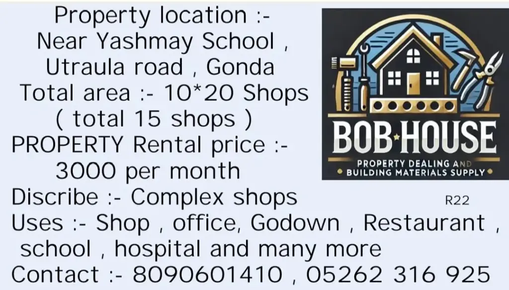 BoB HOUSE ON RENT R22