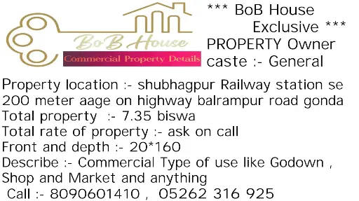 20*160 PLOT ON HIGHWAY AT SHUBHAGPUR CROSSING ON SELL